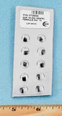 Ferrule, Graphite Vespel Ferrule Capillary 0.5mm ID 10/pk