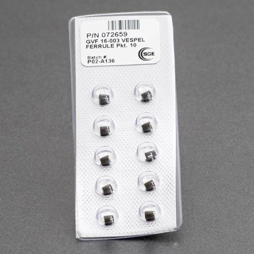 Ferrule, Graphite Vespel Ferrule 0.3mm ID 10/pk