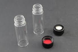 Vial Kit, 4mL Clear Glass w/Screw Caps, Pre-slit Silicone/PTFE Septa, 100/pk