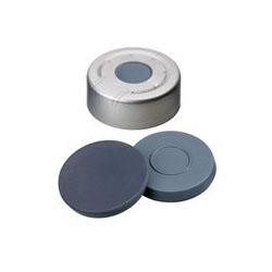 Vial Caps, HS-10/20, Pressure Release with Butyl/PTFE Septa, 120C Max, 100/pk
