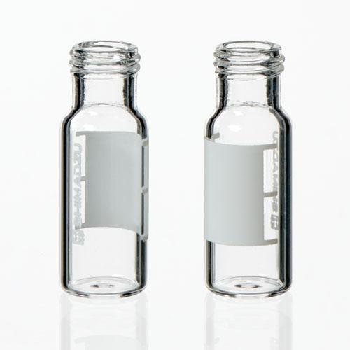 Vials, 1.5mL Clear Glass, 12 x 32mm with Screw Neck, 100/pk, No Caps