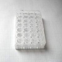 Vial Plate, for 4 mL 15 x 45mm Vials, 28-Position, SIL-40