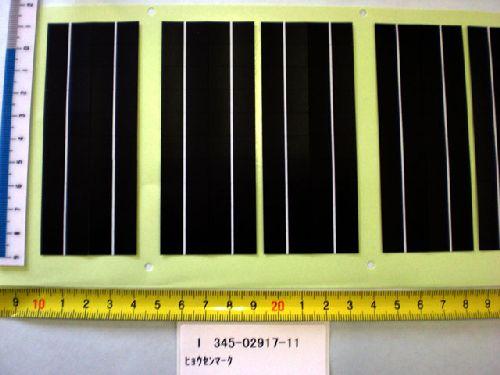 GAUGE MARKERS, 1 WHITE LINE ON BLACK BACKGROUND, 160 PIECES, TRVIEWX