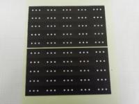 Gauge markers, 3 white diamonds on black background 50 pieces, TRVIEWX